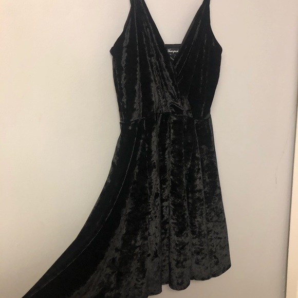 Black Velour Skater Dress 🖤 - Picture 2 of 5